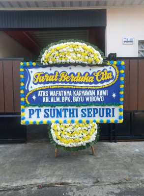 Papan Bunga Duka di Cipamingkis